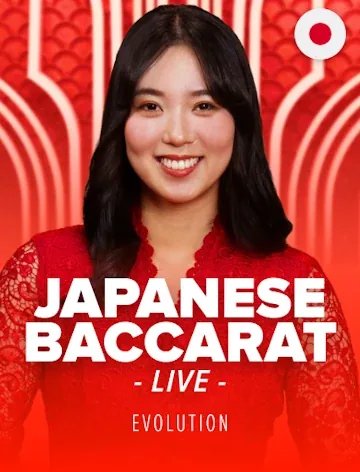 Japanese Baccarat streamed by Evolution with a live dealer